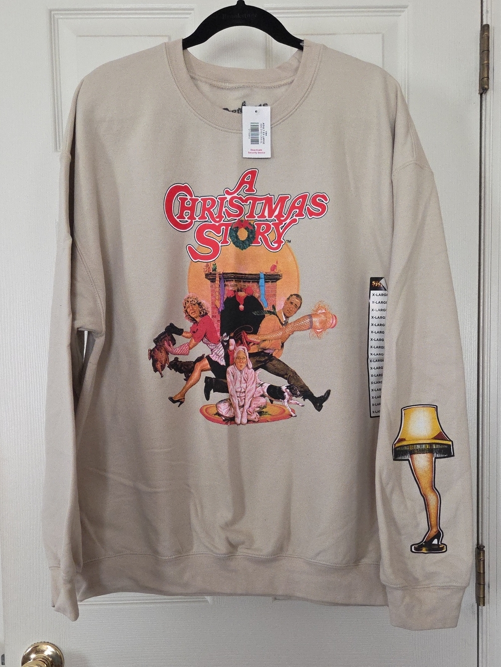 A Christmas Story Beige Graphic Sweatshirt - XL